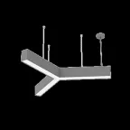 Светильник светодиодный ДСО-30Вт 4000К X-Line Y-образный алюминий