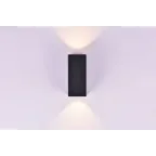 Cветильник светодиодный WL-Tube настенный 10W 3000K 80х230 мм угол 60° IP54 RAL9005 черный муар | V1-R5-91514-21000-5401030 | VARTON