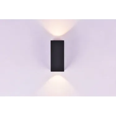 Cветильник светодиодный WL-Tube настенный 10W 3000K 80х230 мм угол 60° IP54 RAL9005 черный муар | V1-R5-91514-21000-5401030 | VARTON