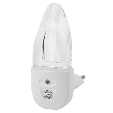 Ночник - светильник светодиодный в розетку с датчиком освещенности белый NN-618-LS-W ЭРА