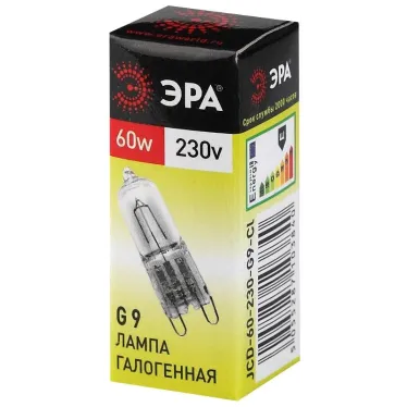 Лампа накаливания галогенная G9-JCD-60-230V-CL (галоген, капсула, 60Вт, нейтр, G9) (100/1000/35000)