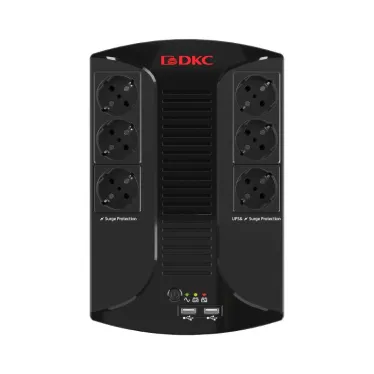 Источник бесперебойного питания line-interactive, Info PDU, 800 ВА/480 Вт, 1/1, 6xSchuko, USB для зарядки (2), USB + RJ11, 1x8Aч