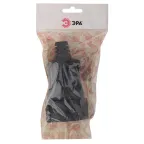 Розетка кабельная б/з прямая ПВХ 10A черная Rx3-B (20/240/1920)