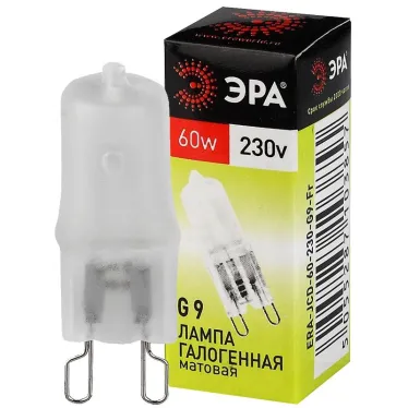 Лампа накаливания галогенная G9-JCD-60-230V-FR (галоген, капсула мат., 60Вт, нейтр, G9) (100/1000/35000)