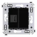 Avanti USB зарядное устройство в стену, ''Черный квадрат''