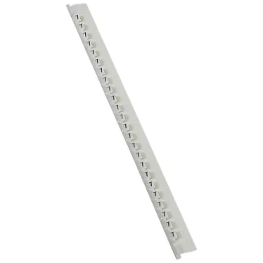 Планка маркировочная 2.3мм цифры (7) черная/белая Memocab 600шт