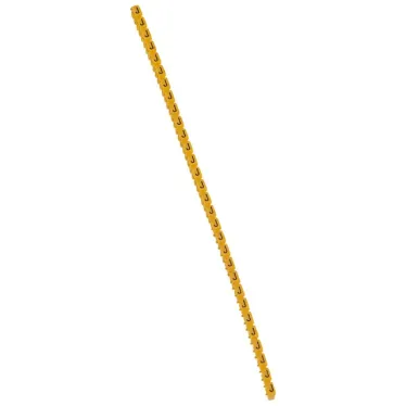 CAB3 Кольцо маркировочное 1.5-2.5мм (J) черное/желтое (300шт)