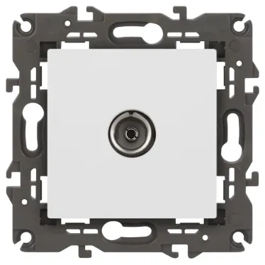 Розетка TV одиночная, Эра Elegance, белый, 14-3101-01