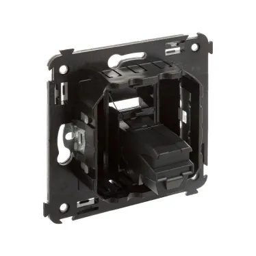 Avanti USB 3.0 розетка одинарная в стену, тип А-А, , Черный матовый