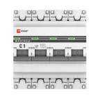 Выключатель автоматический четырехполюсный 1А С ВА47-63 4.5кА PROxima