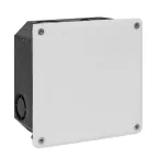 Коробка распаячная с крышкой КМТ-010-006 для твердых стен 110х110х50 полипропилен синяя/белая винты IP20 PROxima