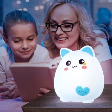 Светильник настольный NLED-414-2W-BU белый с синим