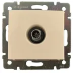 VALENA Розетка телевизионная ТV в рамку 2400мГц 1.5дБ слоновая кость