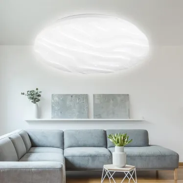 SPB-6 Wave 120 Бытовые светодиодные светильники (SPB 6) Fashion Светодиод. св-к 120Вт 3000-6500К 10200 Лм с пультом ДУ 680x100 мм