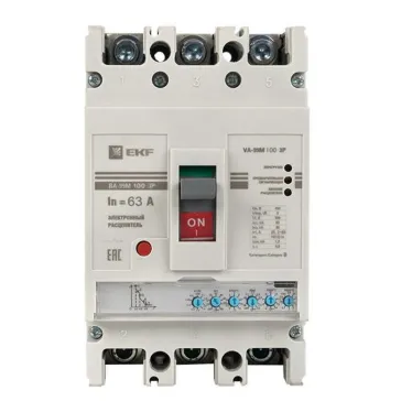 Выключатель автоматический ВА-99М 100/63А 3P 50кА с электронным расцепителем PROxima