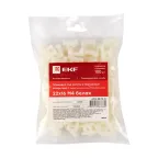 Площадка под хомуты (22x16) с монтажным отверстием М4 белая (100шт.) PROxima