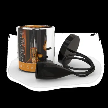 Светильник подвесной под лампу 1хE27 AC 220В Черный IP20 1000х50х105мм Алюминий Decor Gauss