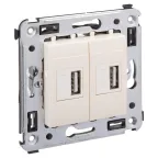 Avanti USB зарядное устройство в стену, ''Ванильная дымка''