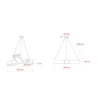 Светильник LED Geometria Igrek SPO-141-W-40K-028 28Вт 4000K 1750Лм IP40 600х80 белый подвесной драйвер внутри