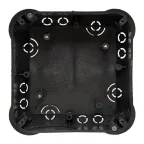 Коробка распаячная КМП-020-008 для полых стен 110х110х45 полистирол черная/белая метал.лапки IP20 PROxima