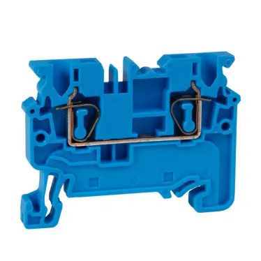 Клемма проходная 2,5 кв.мм пружинная OptiClip CX-2,5-I-BU-24A-(0,2-2,5)-синий