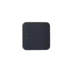 Выключатель одноклавишный наружный BLАNCА (cх.1) с подсветкой, с изолирующей пластиной, 10А, 250В, антрацит