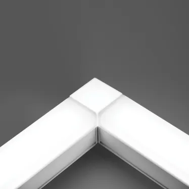 Светильник светодиодный ДПО-24вт 4000К 2400Лм линейный рассеиватель матовый в алюминиевом корпусе белый