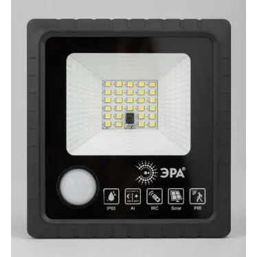 Прожектор светодиодный уличный на солн. бат. 20W 350 lm 5000K с датч. движения ПДУ IP65