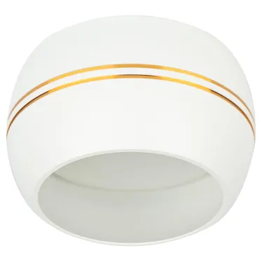 Светильник встраиваемый KL81 WH/GD алюминиевый GX53 белый/хром (40/960)