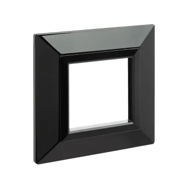 Рамка из металла, ''Avanti'', черная, 2 модуля