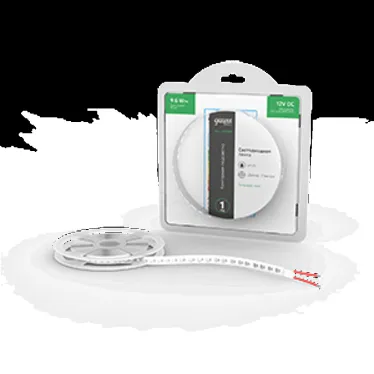 Лента светодиодная LED 2835/120-SMD 9.6 Вт/м 624 лм/м Зеленый DC 12В IP20 8мм (блистер 3м) Basic Gauss