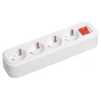 Розетка переносная разборная выключатель К04В 4 места CLASSIC