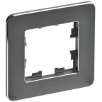 BRITE Рамка 1 пост РУ-1-1-Бр металл титан RE IEK