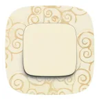 Valena ALLURE Рамка 1 пост Нарцисс золото универсальная