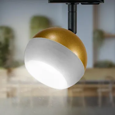 Трековый светильник TR46 - GX53 MG однофазный под лампу GX53 матовое золото под лампу GX53, лампа в комплект не входит