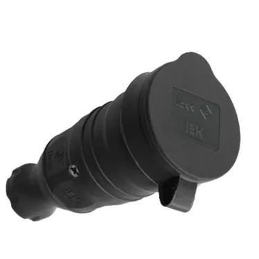 ОМЕГА Розетка переносная каучук 16А 2Р+E IР44