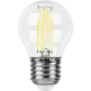 Лампа светодиодная LED 9вт Е27 теплый шар FILAMENT