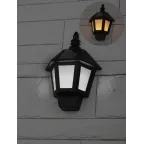 Фасадный светильник Фонарь,2 режима(огонь,холодный свет),на солн. бат.,40LED,7lm ERAFS08-36