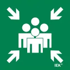 Этикетка самоклеящаяся 150х150мм ''Место сбора'' IEK