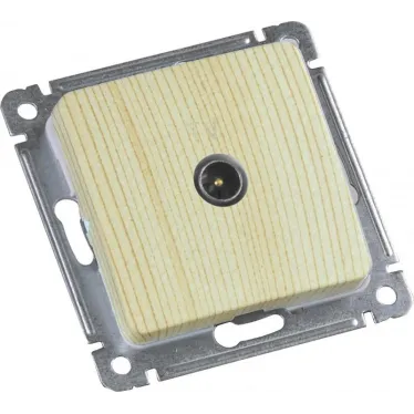 MASTER Розетка телевизионная оконечная скрытой установки, в рамку, сосна