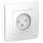 BLANCA скрытой установки розетка без заземления со шторками, 16А, 250В, белый