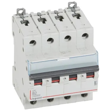 Выключатель автоматический четырехполюсный 2А B DX3 10kА/16kА