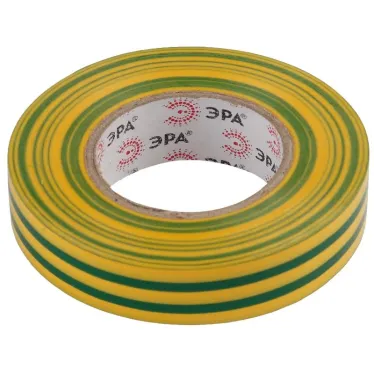 Изолента ПВХ 15мм*10м желто-зеленая (10/500/16000)