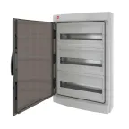 Щит настенный с дверцей 54 модуля IP65 серый с клеммным блоком 63А