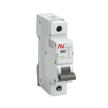 Выключатель автоматический AV-10 1P 63A (D) 10kA AVERES