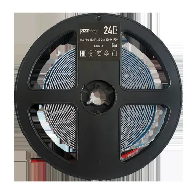 Лента светодиодная PLS PRO 2835/168-24V - 4000K IP20 5m Jazzway
