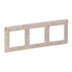 Valena LIFE Рамка 3 поста Ампир бежевый универсальная