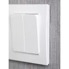 Стокгольм Рамка 2-местная белая