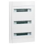 Щит распределительный встраиваемый ЩРв-П-36 пластиковый белый прозрачная дверь IP40 бел без шины Practibox