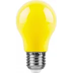 Лампа светодиодная LED 3вт Е27 желтый шар